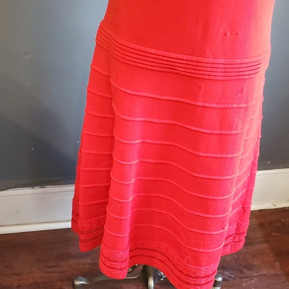 Ralph Lauren Scarlet Red  Midi Dress - Picture 4 of 15